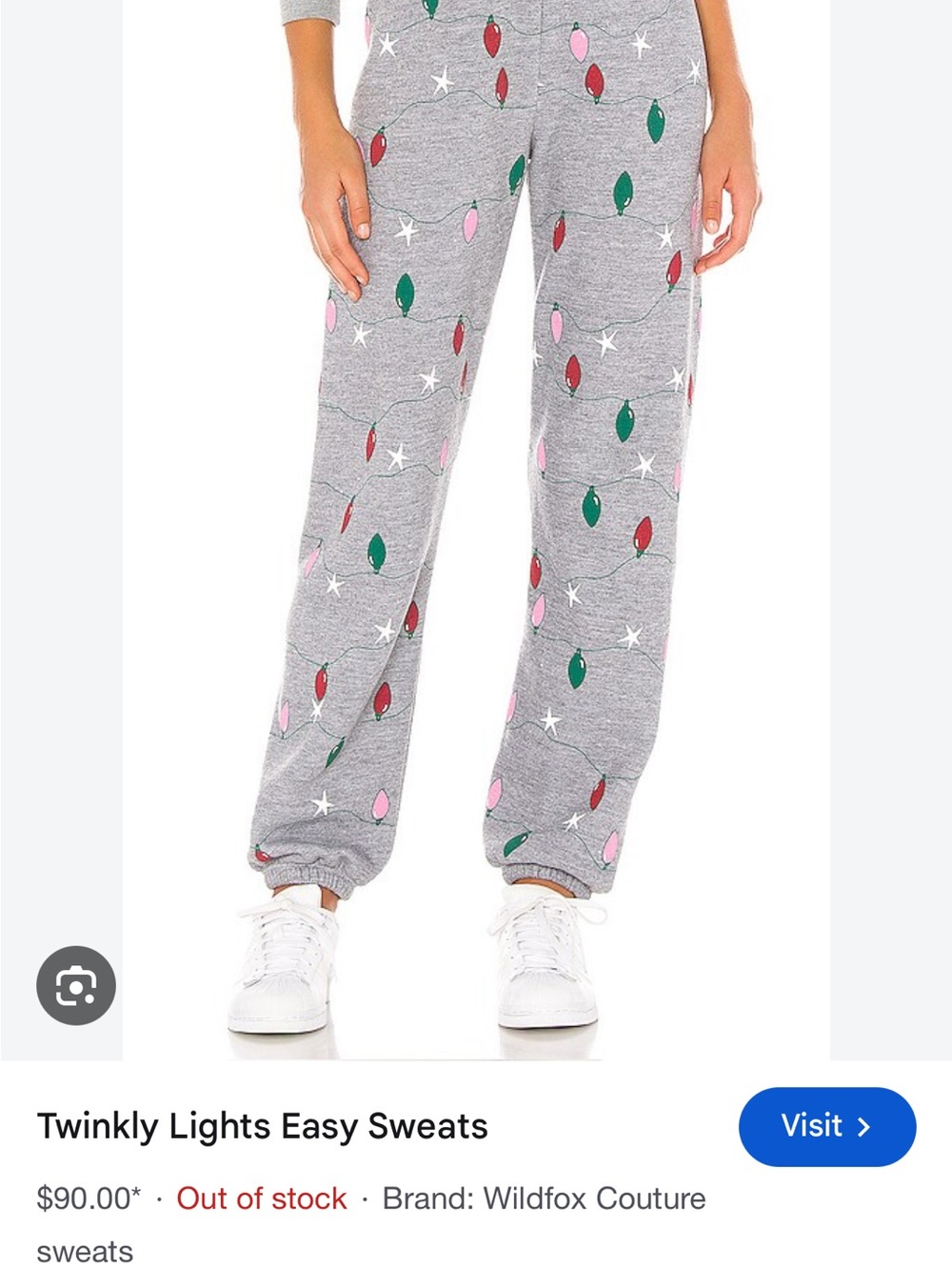 Twinkly lights Wildfox Grey set with Pink, Green and Red Lights